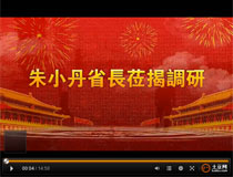 Provinzgouverneur Zhu Xiaodang  hat das Video ber die Realität des Konzerns gesehen