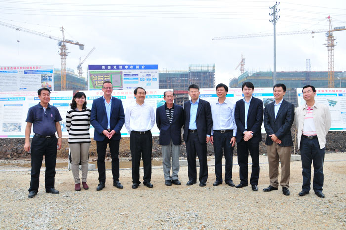 Besuch der Sino-German Metal Eco-City  von CEOs bei Ferdinand Menrad Holding GmbH und Xin Rong Brille GmbH