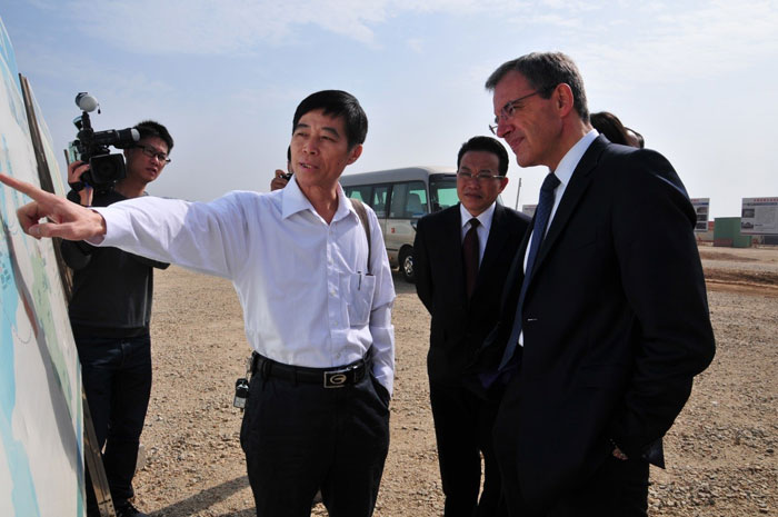 Former French Transport Minister, Vice President of the UMP visits Jieyang